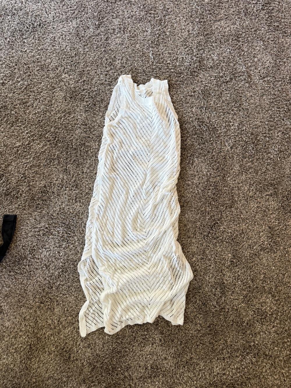 Long crochet swim cover-up